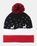 Reindeer LED Lights Winter Beanie Hat