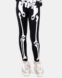 Girls Skeleton Printed Halloween Leggings