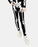 Girls Skeleton Printed Halloween Leggings