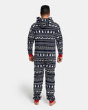 Mens Reindeer Navy Christmas Onesie