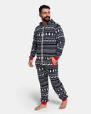 Mens Reindeer Navy Christmas Onesie