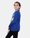 Dino Roar Navy Kids Christmas Jumper