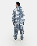 Men's Charcoal Fleece Tie-Dye Tracksuit