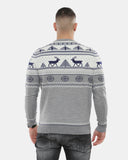 Cream Moose Knitted Men’s Xmas Jumper