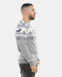 Cream Moose Knitted Men’s Xmas Jumper