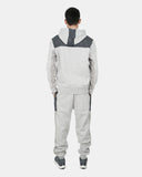Grey Black Contrast Mens Tracksuit