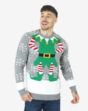 Mid-grey Knitted Long Sleeves Sweater