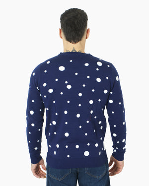 Santa To the Pub Navy Pullover Jumper