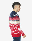 Navy Mens Novelty Knitted Jumpers