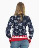 Cream HoHo Santa Printed Jumper