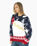 Cream HoHo Santa Printed Jumper