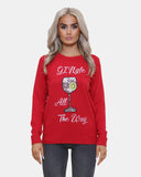 Women Gingle Red Christmas Jumper
