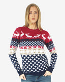 Red Womens Novelty Knitted Jumpers