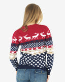 Red Womens Novelty Knitted Jumpers