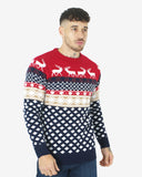 Red Mens Novelty Knitted Jumpers