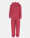 Wine Kids Plain Hooded Tracksuit