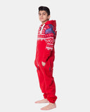 Red Kids Aztec Hooded Onesie