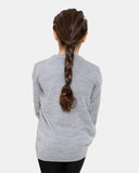 Baby Deer Grey Girls Christmas Jumper