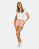 Baby Pink Womens Cotton Shorts