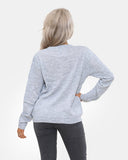 Baby Santa Grey Women Christmas Jumper