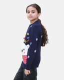 Bear Navy Kids Christmas Jumpers