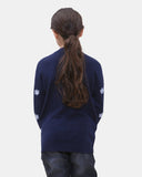 Bear Navy Kids Christmas Jumpers