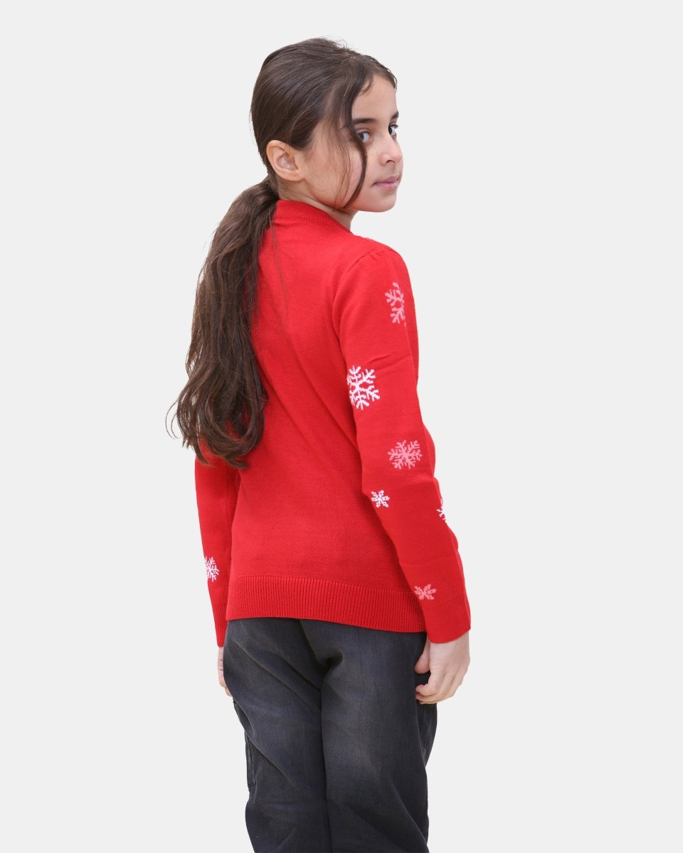 Bear Red Kids Christmas Jumpers