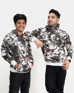 Black Boys Tie Dye Gaming pullover Hoodie