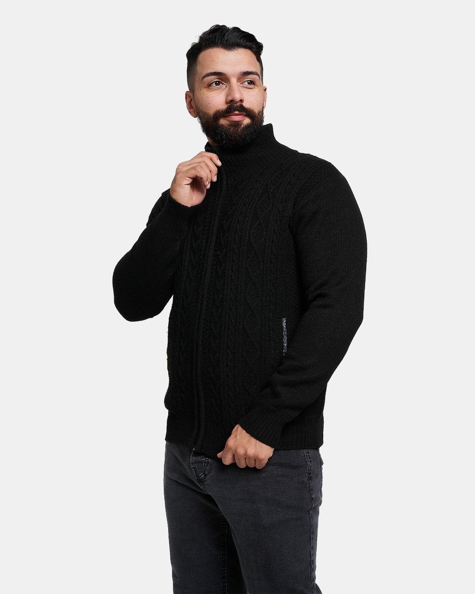 Black Cardigan Warm Winter Jumper