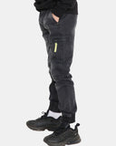 Black Casual Retro Denim Pants