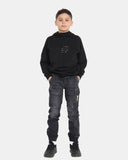 Black Casual Retro Denim Pants