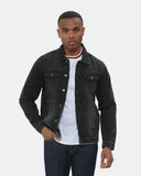 Black Classic Washed Denim Jacket