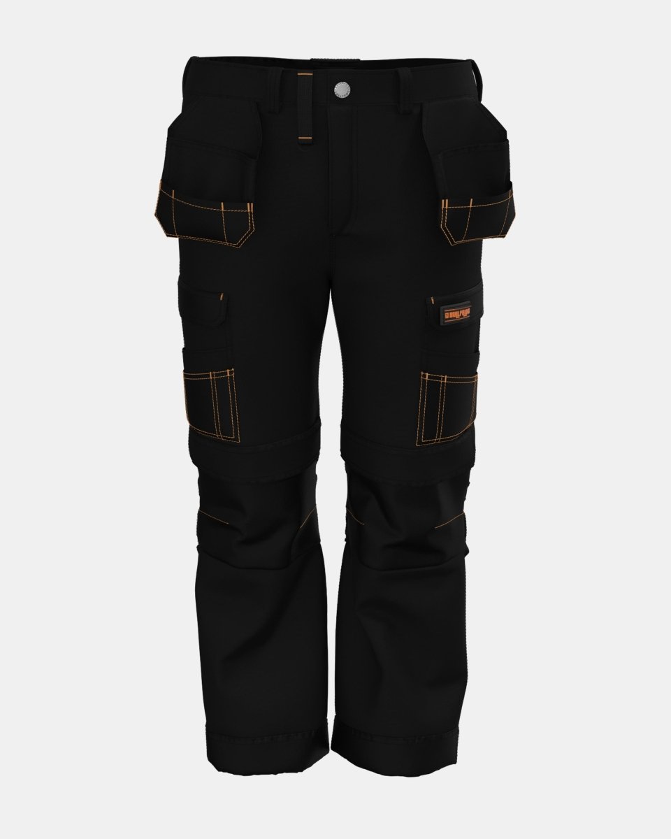 Black Heavy - Duty Cargo Work Trouser