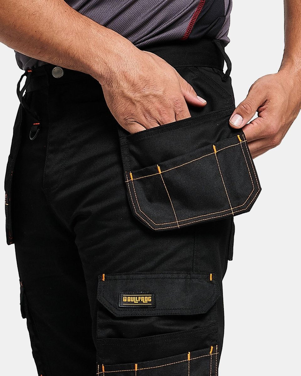 Black Heavy - Duty Cargo Work Trouser