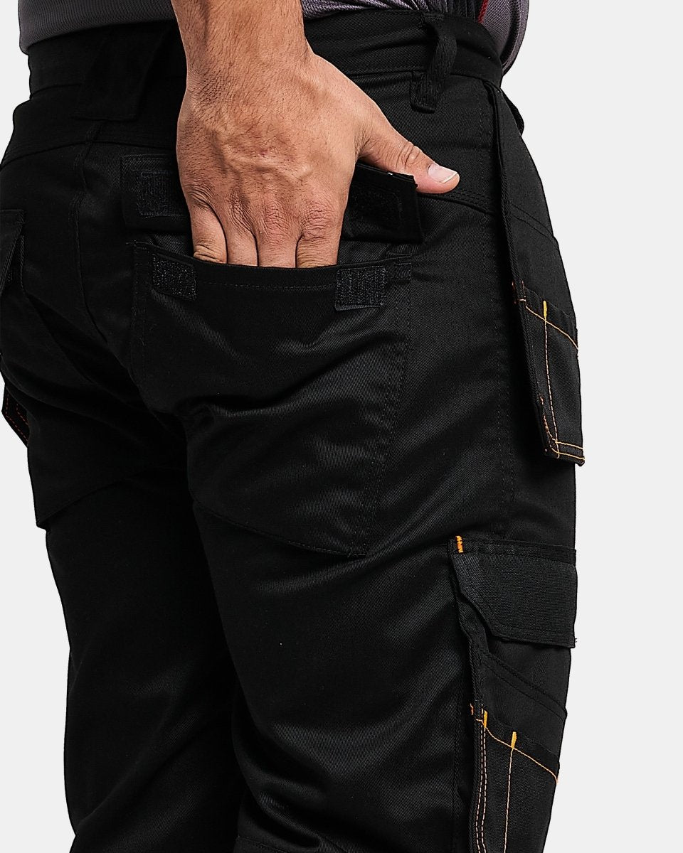 Black Heavy - Duty Cargo Work Trouser
