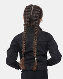 Black Kid's Cropped Denim Jacket