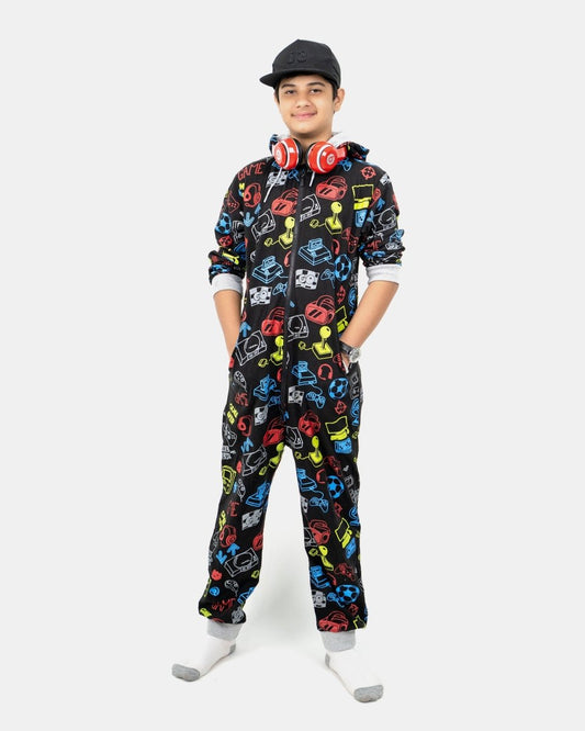 Black Kids Gaming Onesie