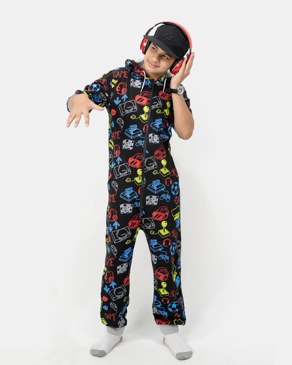 Black Kids Gaming Onesie