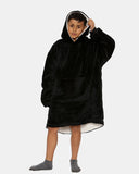 Black Kids Sherpa Lining Hoodie