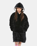 Black Kids Sherpa Lining Hoodie
