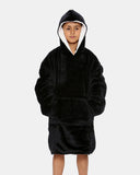 Black Kids Sherpa Lining Hoodie