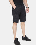 Black Knee Length Cargo Shorts