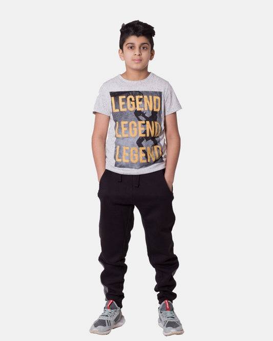 Black Loose - Fit Joggers for Kid's