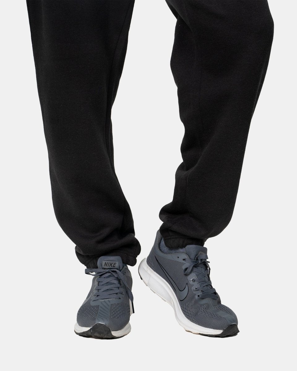 Black Loose Fit Mens Trousers
