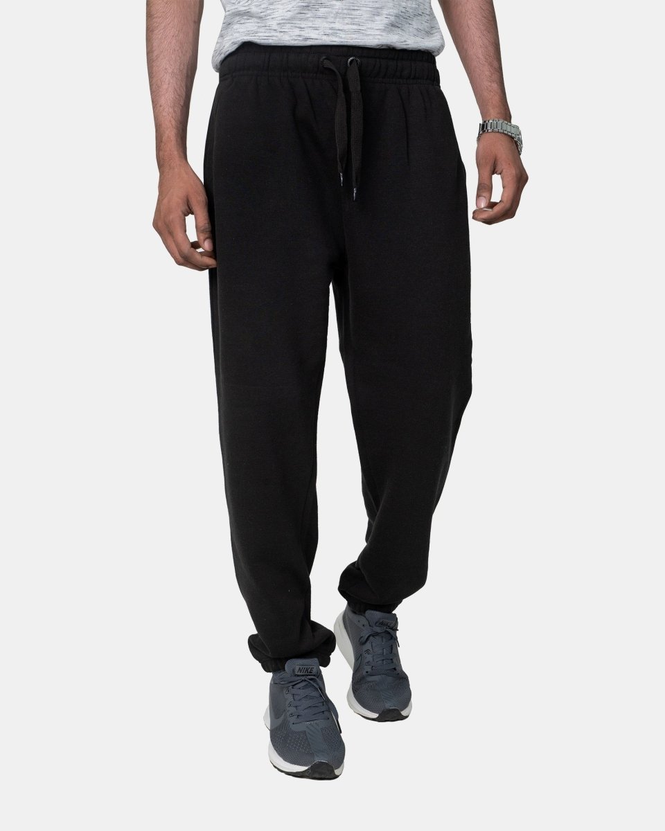 Black Loose Fit Mens Trousers