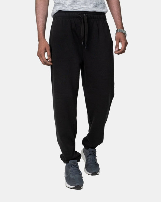 Black Loose Fit Mens Trousers