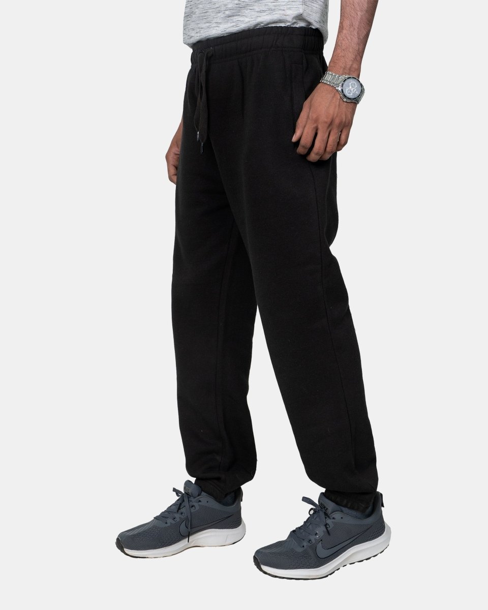 Black Loose Fit Mens Trousers
