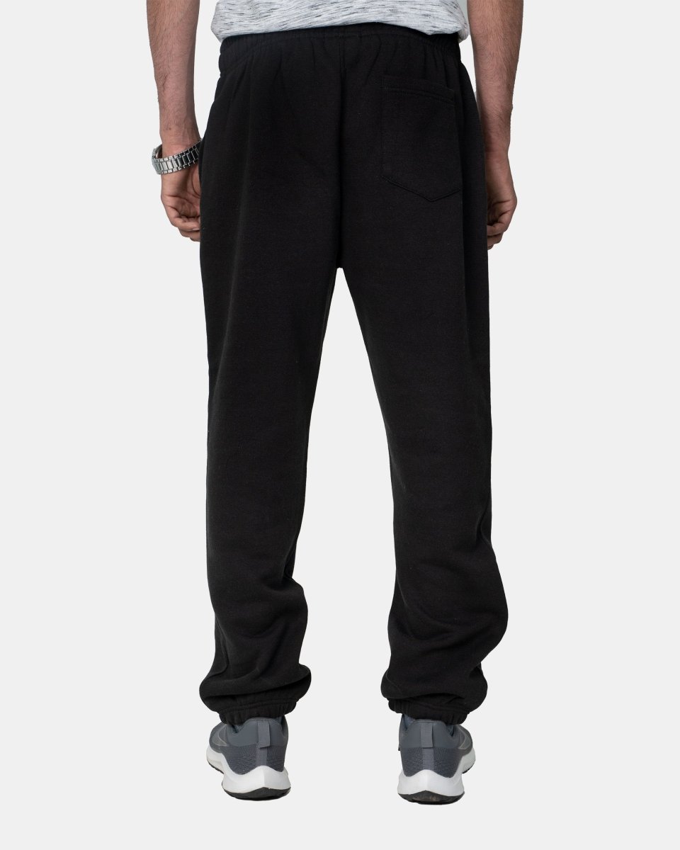 Black Loose Fit Mens Trousers