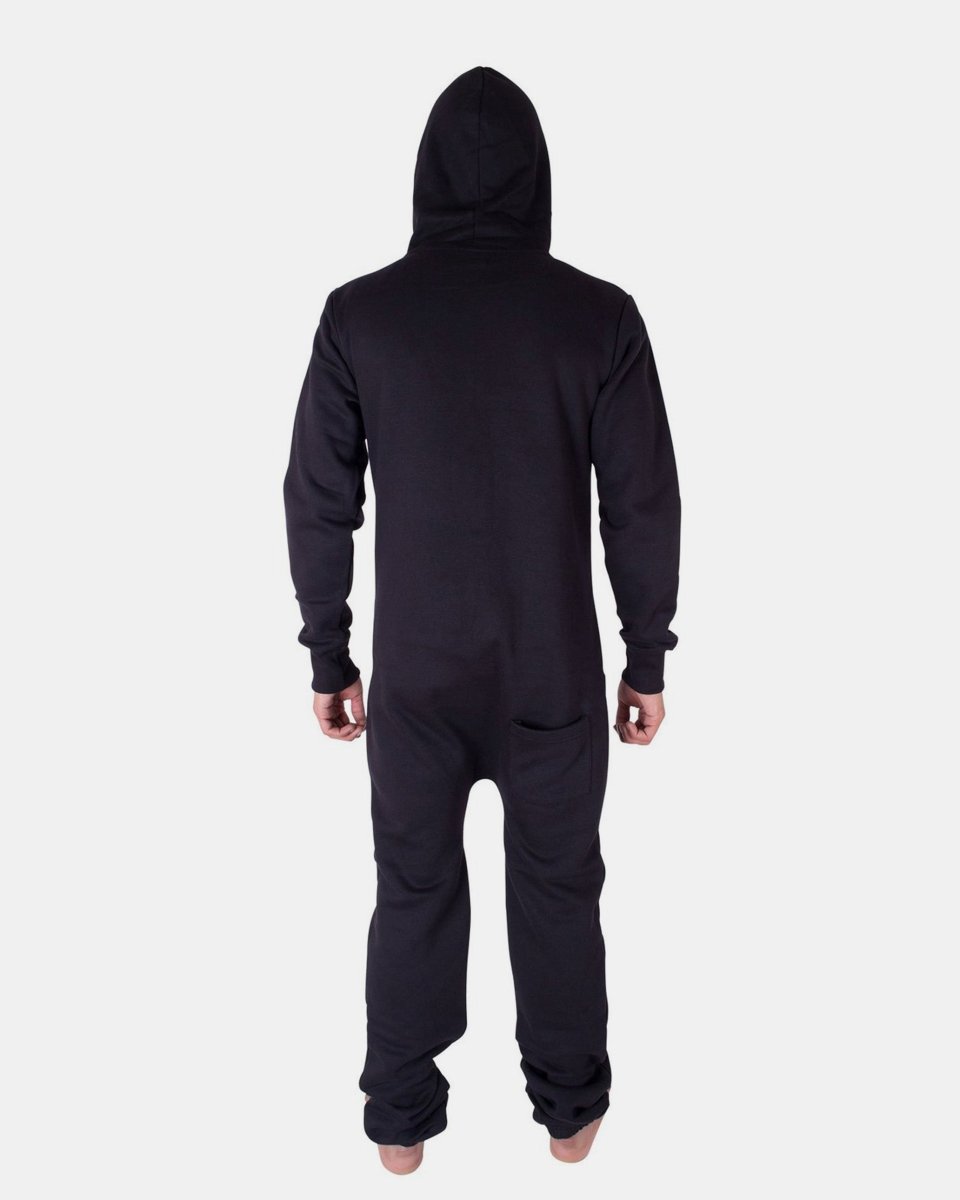 Black Mens Halloween Skeleton Costume