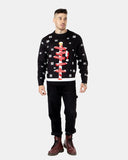 Black Pub Reindeer Novelty Jumpers